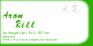 aron rill business card